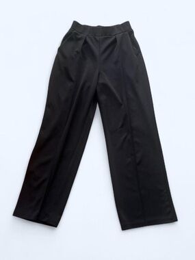 H&M Classic Black Straight-Leg Pants with stretchy waist band and pockets